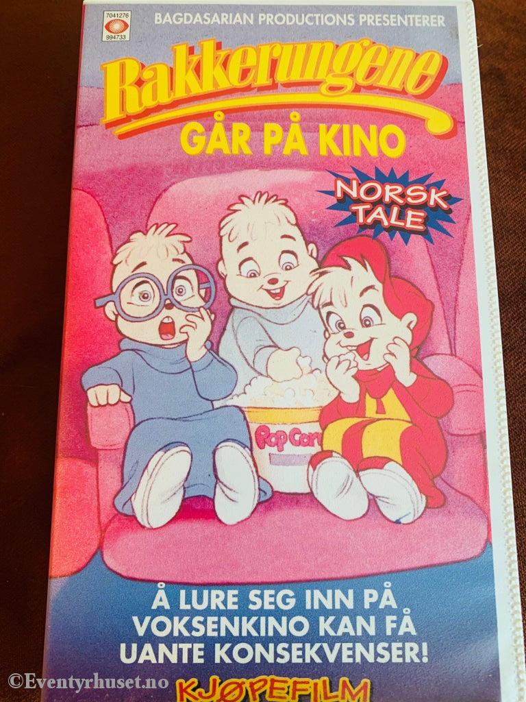 Rakkerungene Går På Kino. 1990. Vhs. Vhs