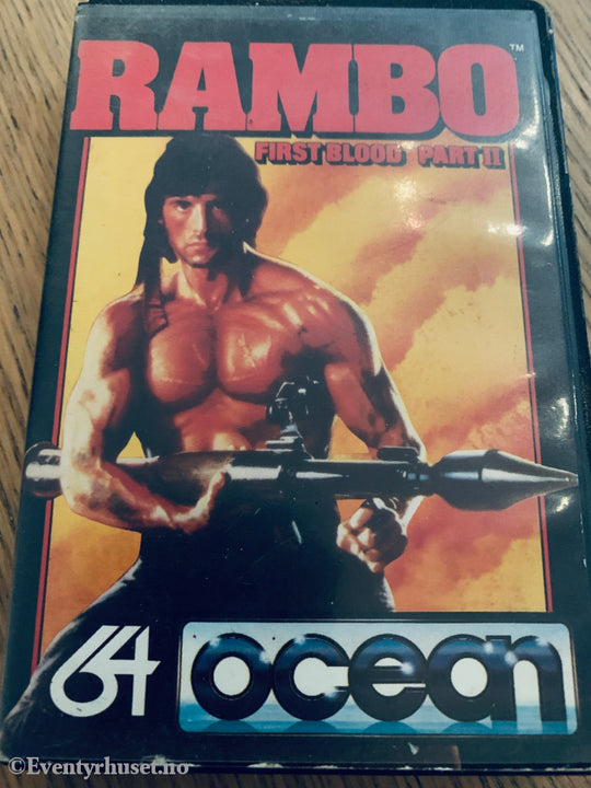 Rambo: First Blood Part II (1985). Commodore 64 (C64) spill solgt i Norge! Commodore 64/133