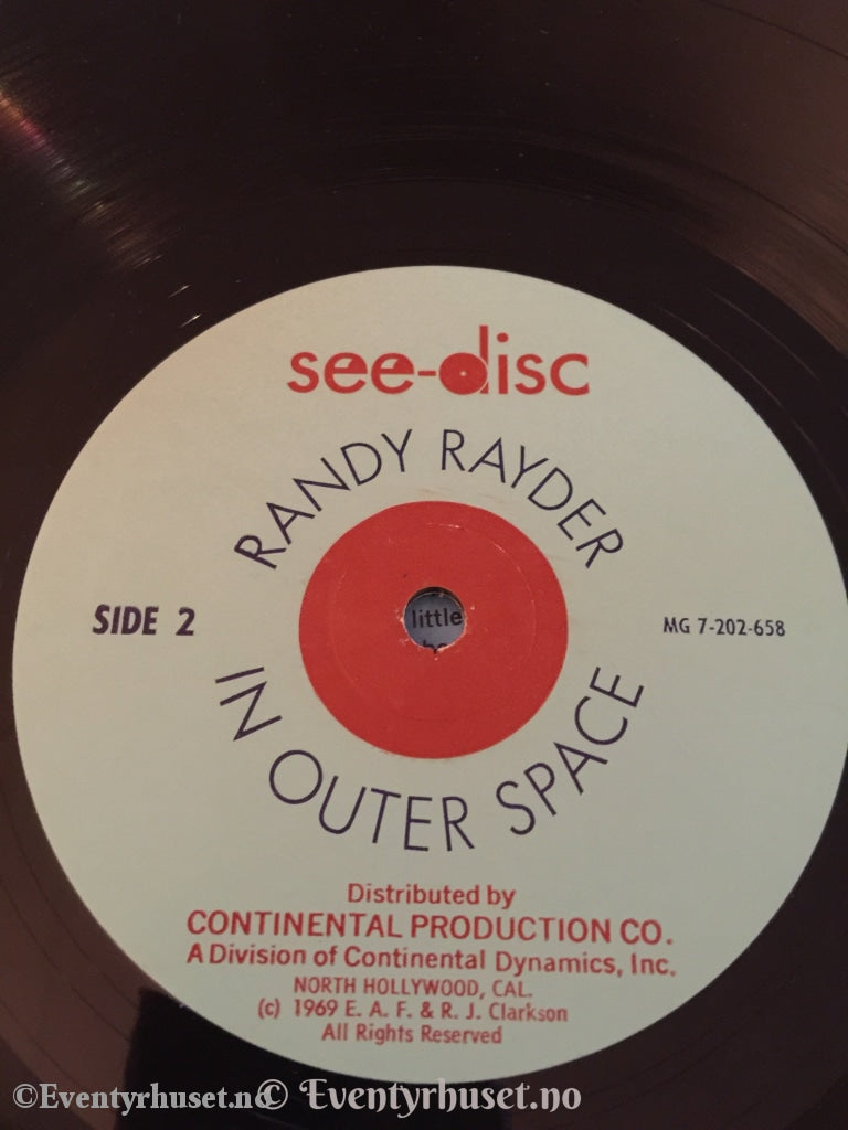 Randy Rayder In Outer Space. 1969. Lp. Lp Plate