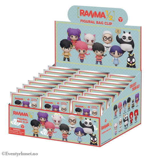 Ranma 1/2 3D PVC Bag Clips Series 1 Display (24) Manga & Anime