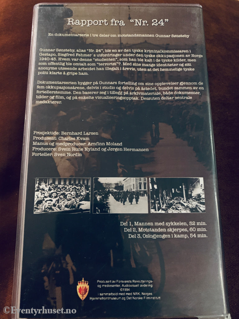 Rapport fra Nr. 24. VHS.
