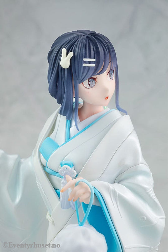 Rascal Does Not Dream of a Bunny Girl Senpai Statue 1/7 Mai Sakurajima White Kimono Ver. 23 cm Manga & Anime