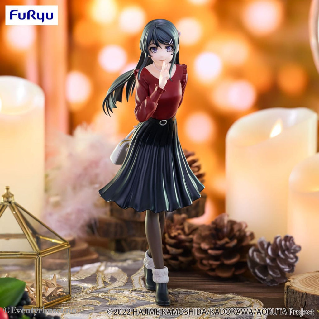 Rascal Does Not Dream of Bunny Girl Senpai Trio-Try-iT PVC Statue Mai Sakurajima Winter Outfit Ver. 21 cm Manga & Anime