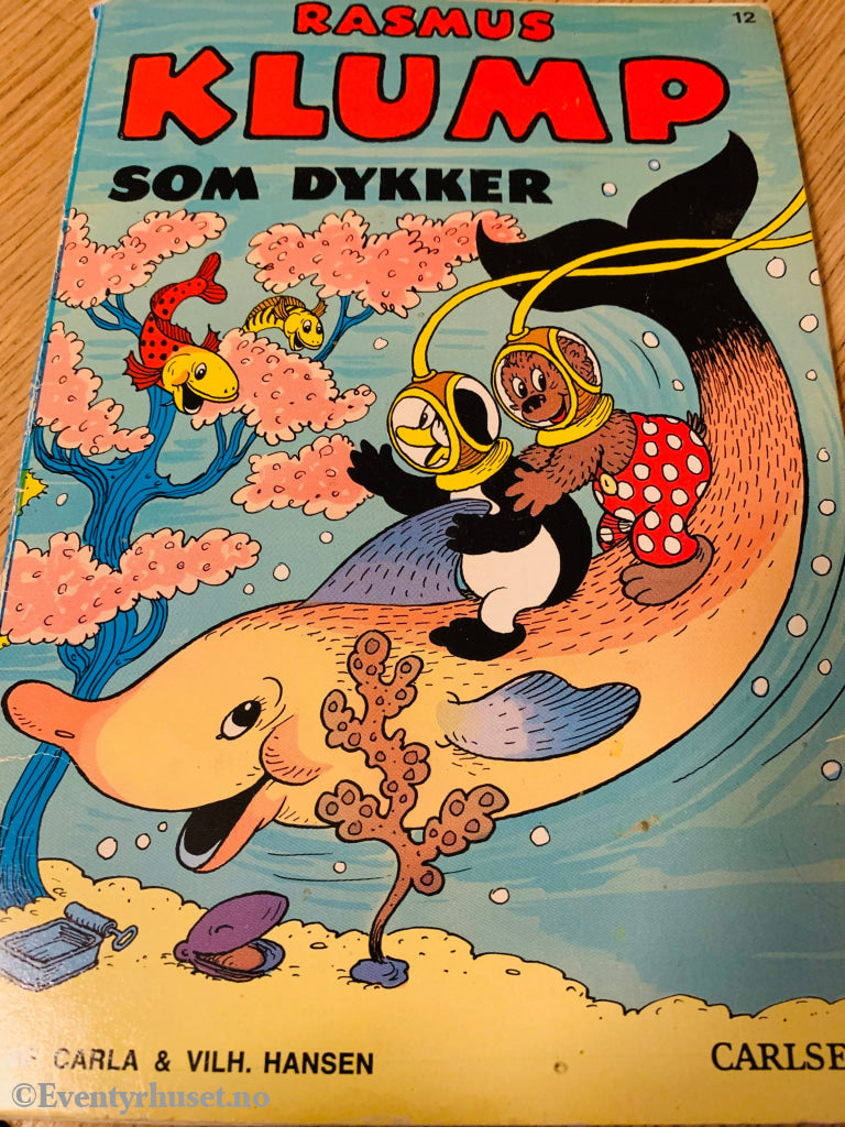 Rasmus Klump (Bamse Bjørn) Som Dykker. 1972/89. Tegneserieblad