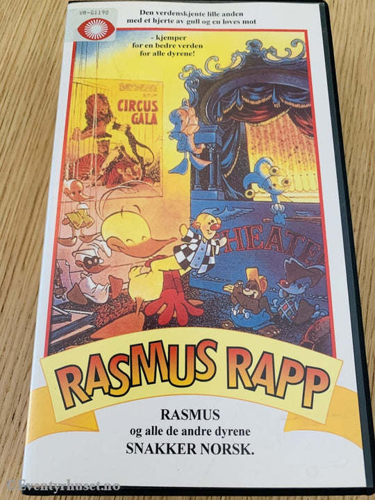 Rasmus Rapp Med Vr-Klistremerke (Alfred Kvakk). Vhs. Vhs