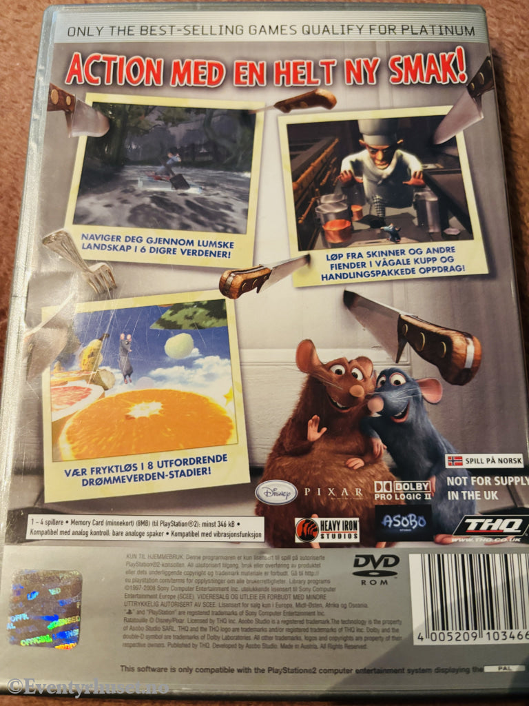 Ratatouille. PS2.