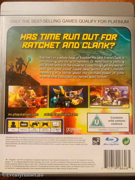 Ratchet & Clank - A Crack In Time (Platinium). Ps3. Ps3