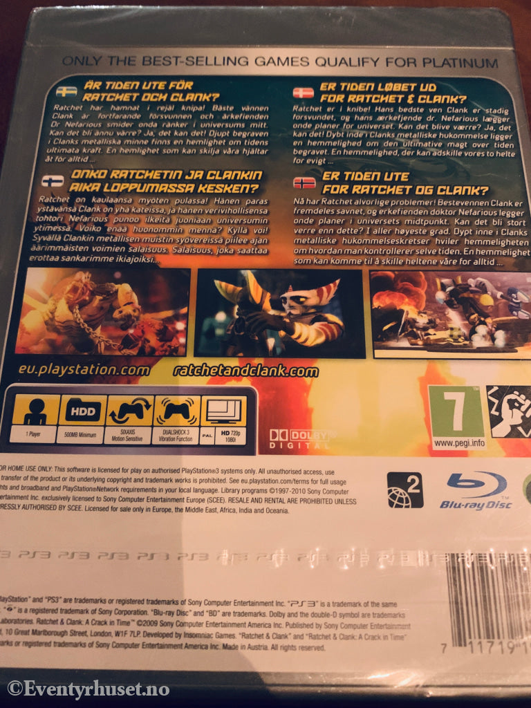 Ratchet & Clank: A Crack in Time. PS3. Ny i plast!