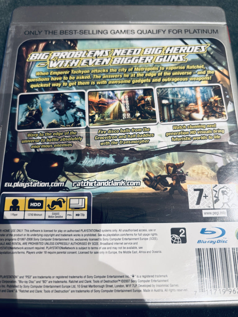 Ratchet & Clank: Tools of Destruction. PS3.