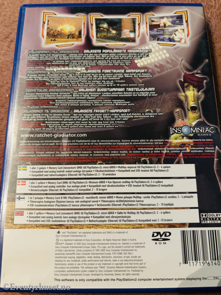 Ratchet: Gladiator. PS2.