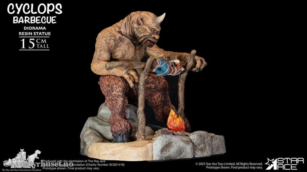 Ray Harryhausen Diorama 1/8 Cyclops Barbecue Scene 17 cm Collectibles