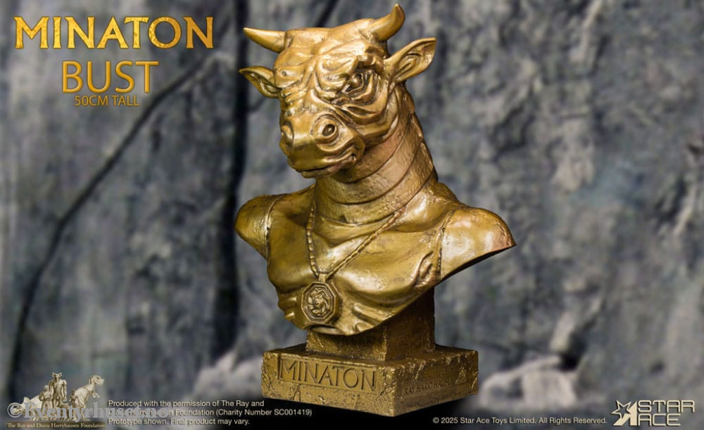 Ray Harryhausen Soft Vinyl Statue Minaton Bust 50 cm Collectibles