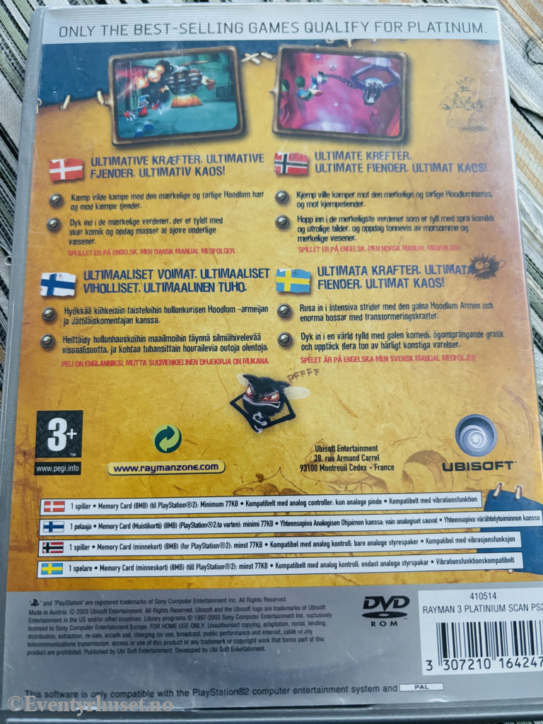 Rayman 3: Hoodlum Havoc. PS2-spill