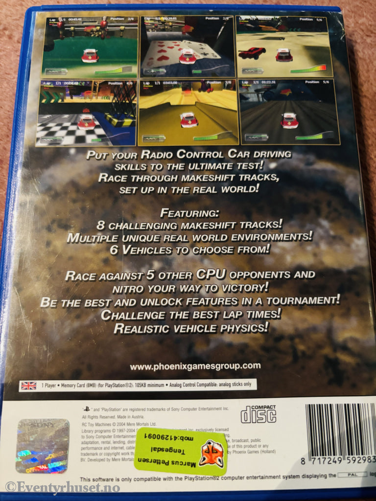 RC Toy Machines. PS2.