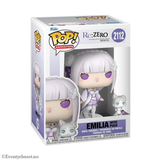 Re:Zero POP!&Buddy Animation Vinyl Figures Emilia w/Puck 9 cm Manga & Anime