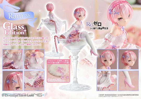 Re:ZERO Starting Life in Another World Prisma Wing PVC Statue 1/7 Ram Glass Edition 24 cm Manga & Anime