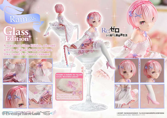 Re:ZERO Starting Life in Another World Prisma Wing PVC Statue 1/7 Ram Glass Edition 24 cm Manga & Anime