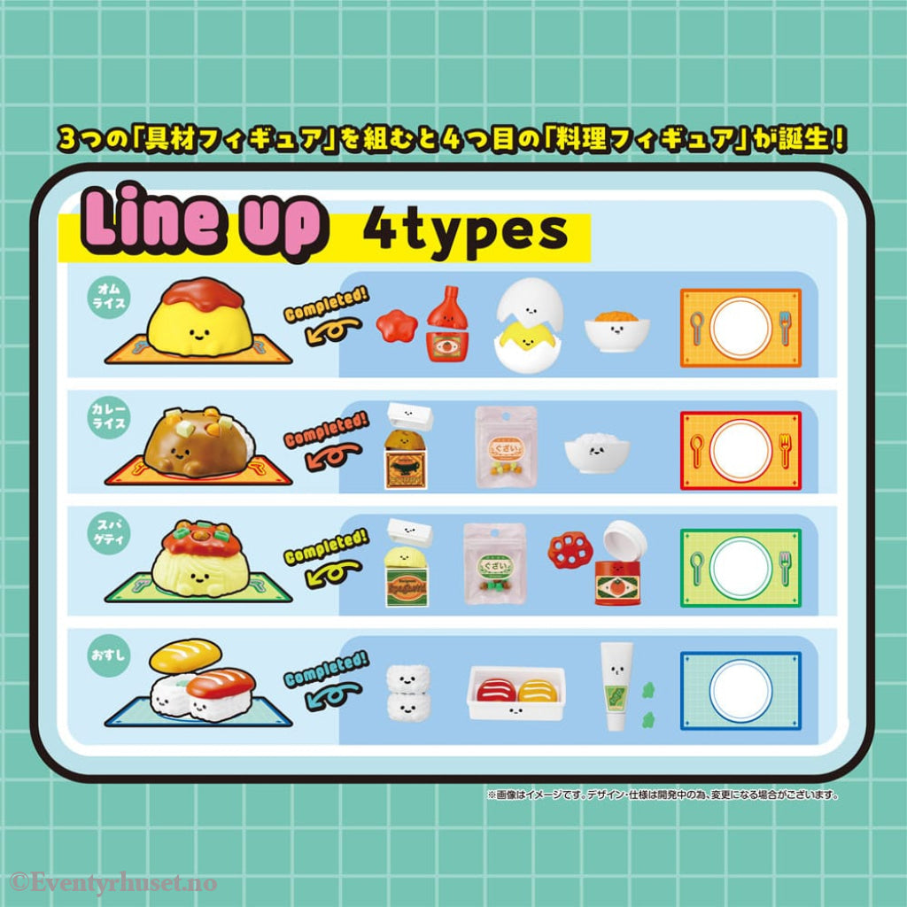 Recipeeez Mini Figure Menu 01 3 cm Assortment (4) Manga & Anime