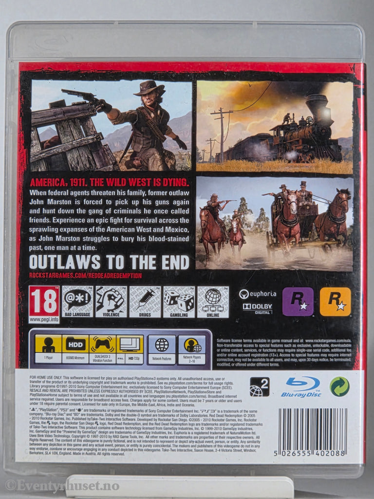 Red Dead Redemption . PS3.