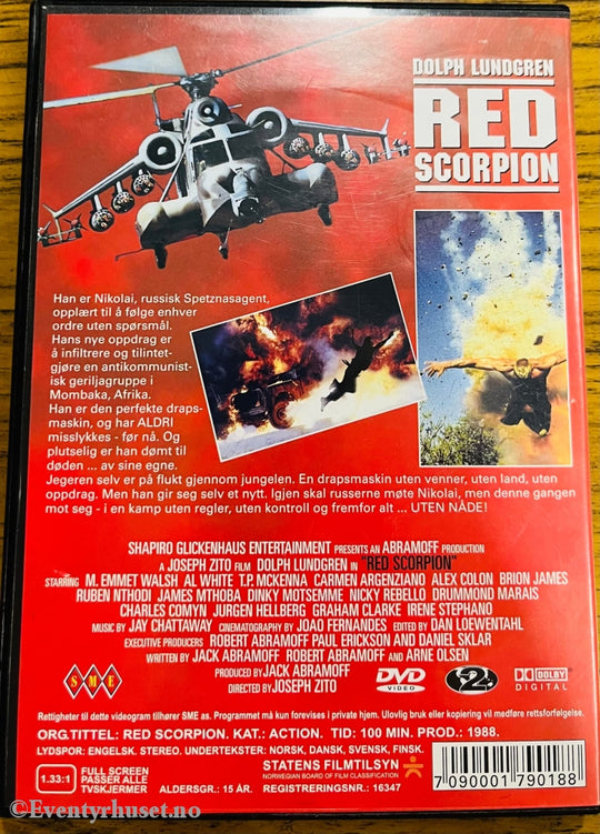 Red Scorpion. 1988. Dvd. Dvd