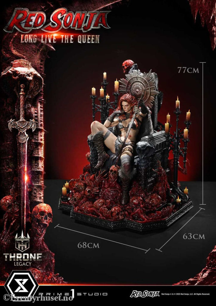 Red Sonja Throne Legacy Collection Statue Statue 1/3 Red Sonja: Long Live the Queen 77 cm Collectibles