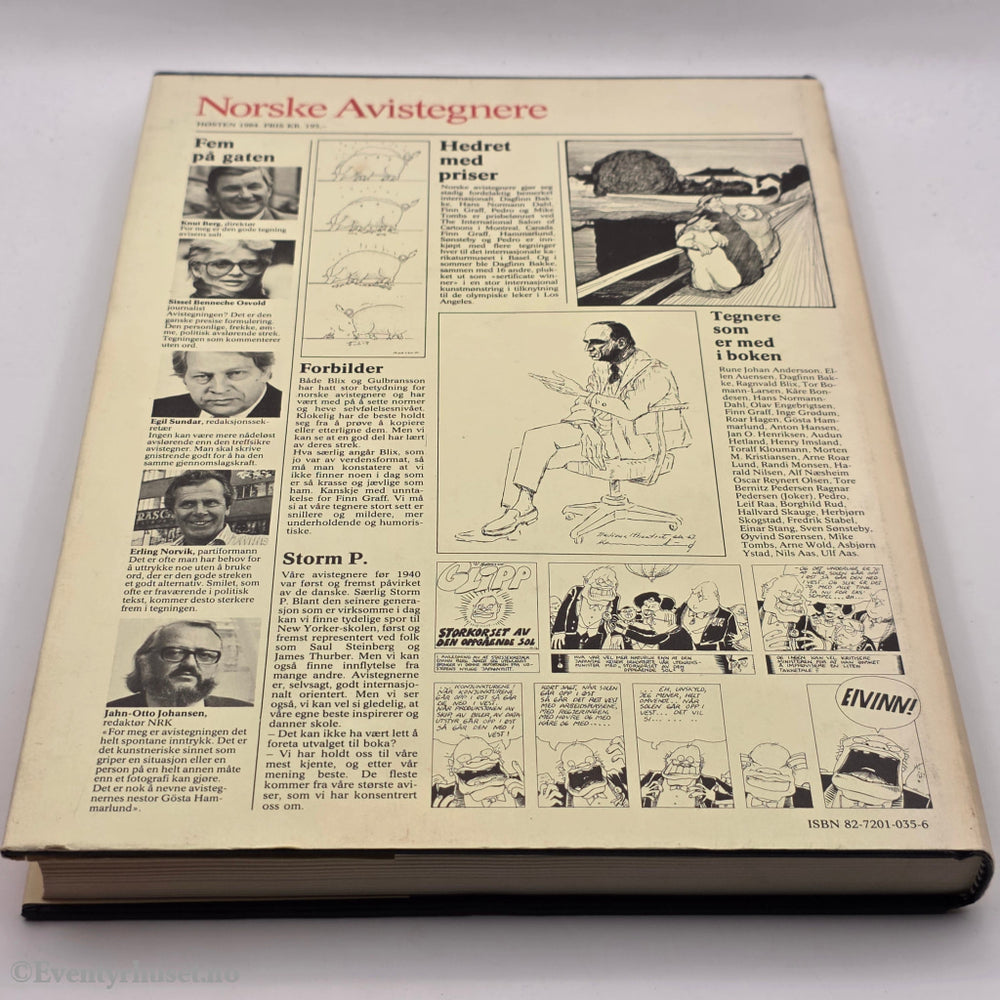 Redaksjon Finn Graff m.fl. 1984. Norske avistegnere. Bok.