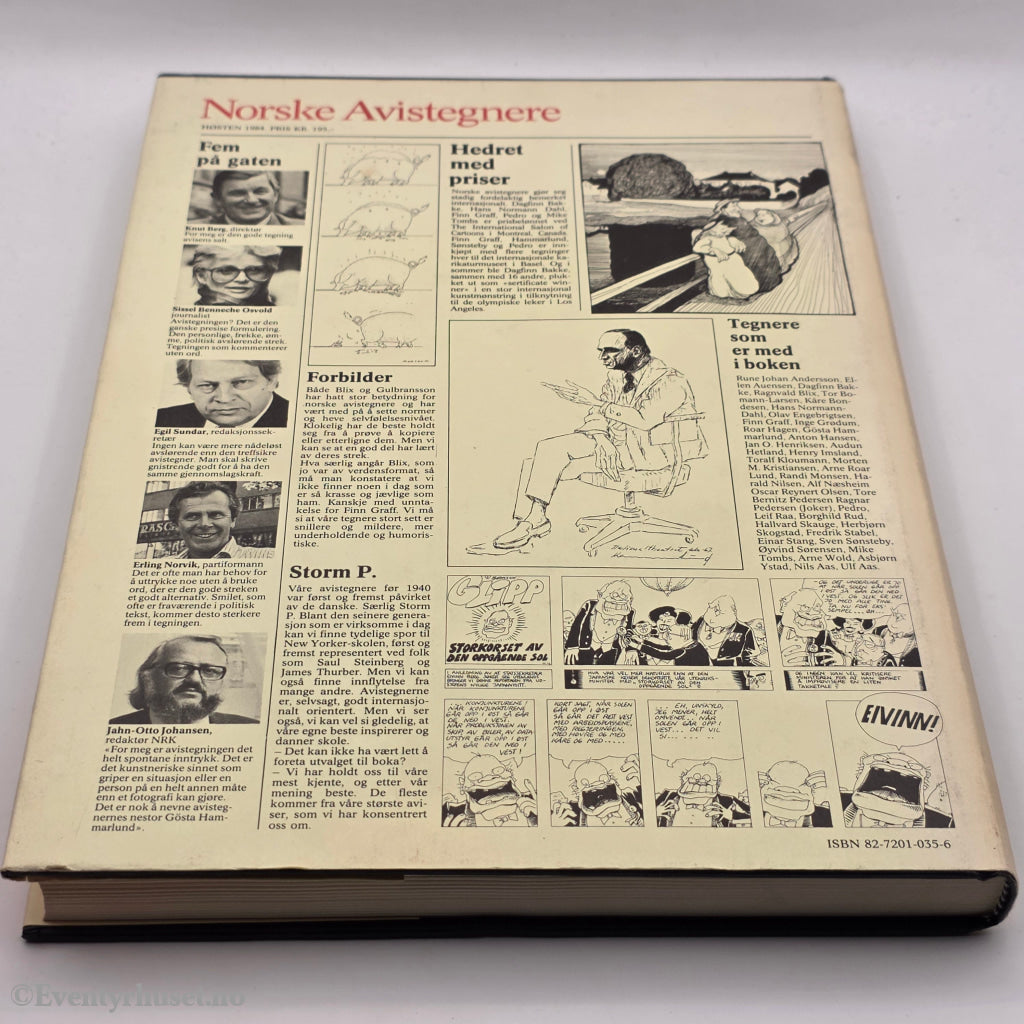 Redaksjon Finn Graff m.fl. 1984. Norske avistegnere. Bok.
