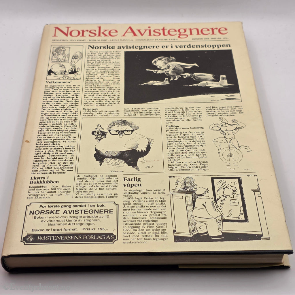 Redaksjon Finn Graff m.fl. 1984. Norske avistegnere. Bok.