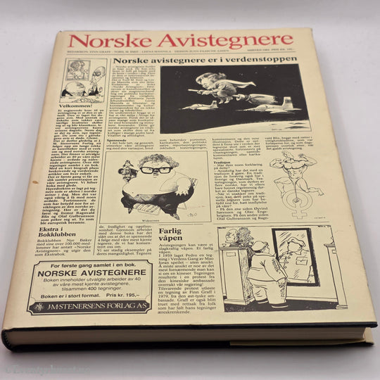 Redaksjon Finn Graff m.fl. 1984. Norske avistegnere. Bok.