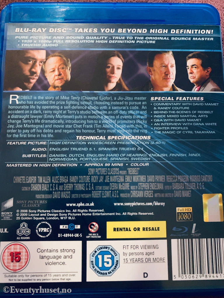 Redbelt. Blu-ray Disc.