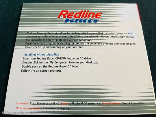 Redline Racer. Pc Spill Slipcase.