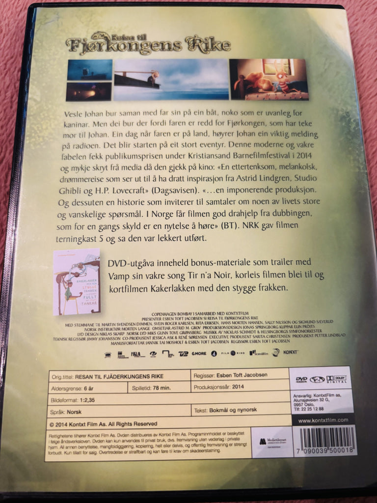 Reisa til Fjørkongens Rike. DVD.