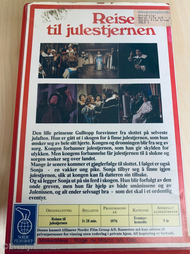 Reisen Til Julestjernen. 1976. Vhs Big Box.