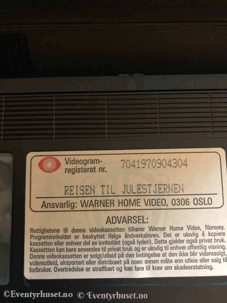 Reisen Til Julestjernen. 1976. Vhs. (Eldre Smallbox-Utgave) Vhs