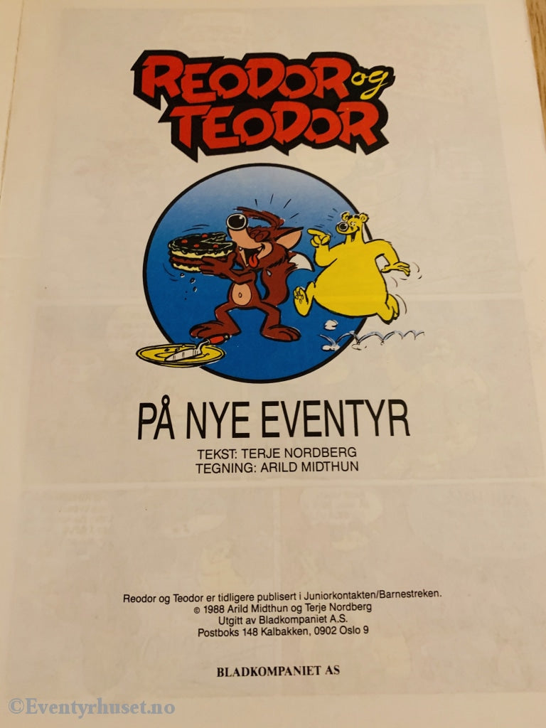 Reodor Og Teodor. 1988. På Nye Eventyr. Tegneseriealbum