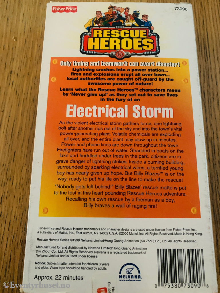 Rescue Heroes: Electrical Storm 2000 VHS.