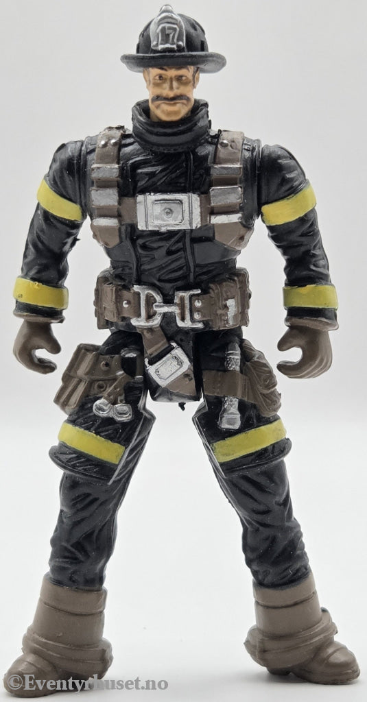 Rescue Heroes – Firefighter (Mustache). ca. 1999. Actionfigur. Pent brukt.