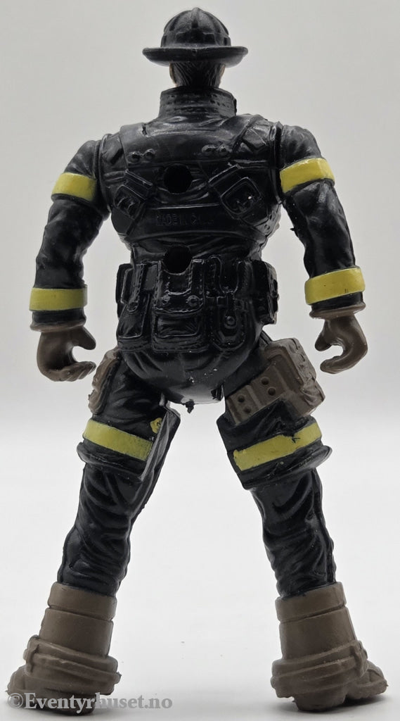 Rescue Heroes – Firefighter (Mustache). ca. 1999. Actionfigur. Pent brukt.