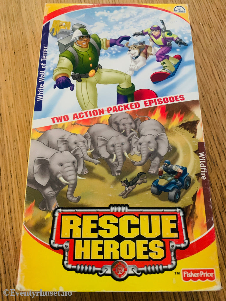 Rescue Heroes: White Wall of Terror / Wildfire 2000 VHS.