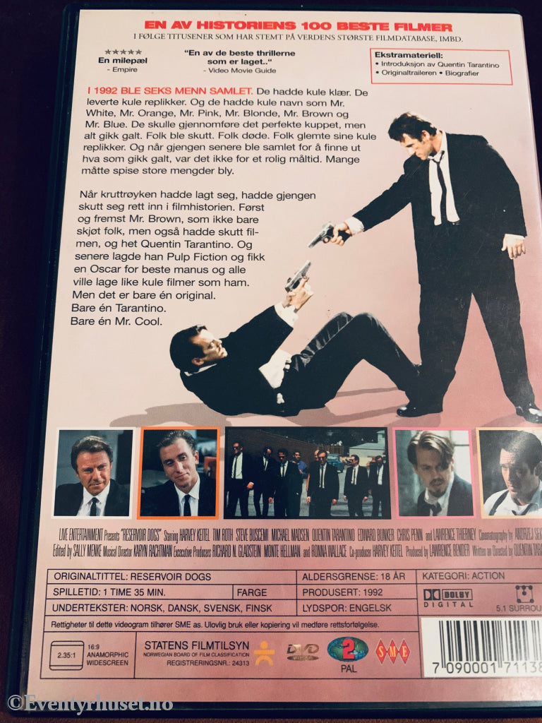 Reservoir Dogs. 1992. Dvd. Dvd