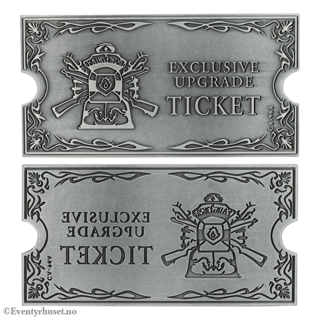 Resident Evil 4 Replica 1/1 Metal Exclusive Upgrade Ticket Collectibles