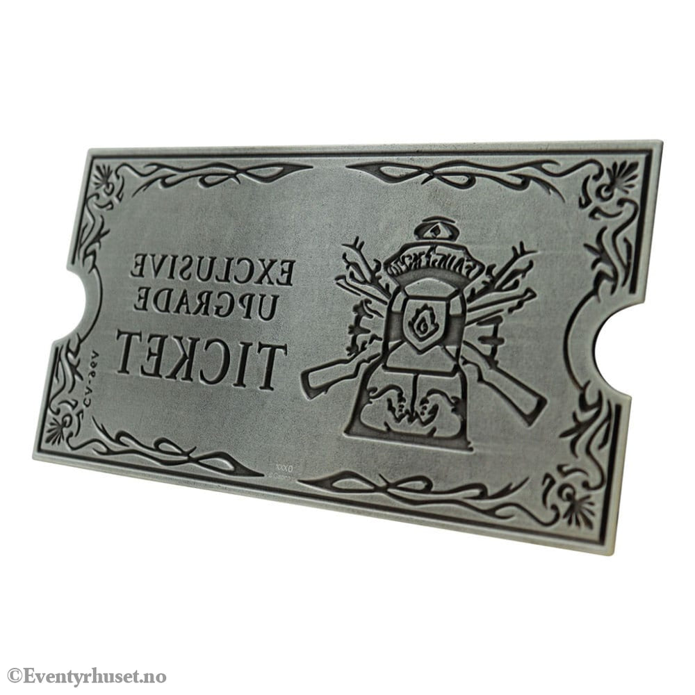 Resident Evil 4 Replica 1/1 Metal Exclusive Upgrade Ticket Collectibles