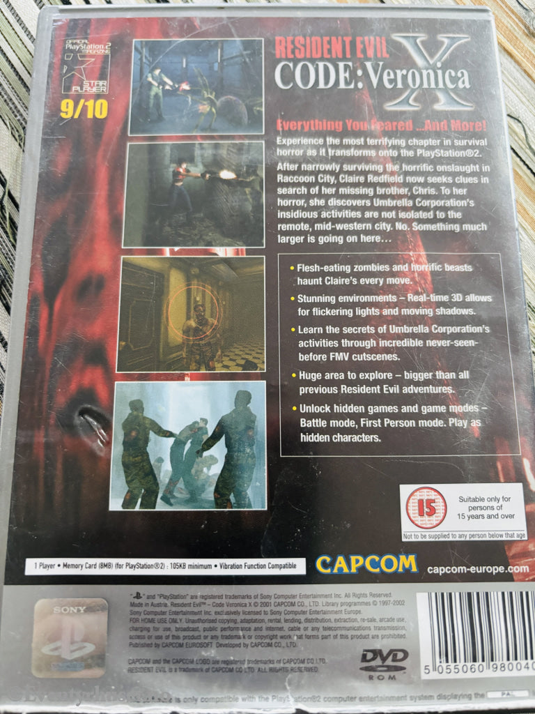 Resident Evil Code: Veronica X. PS2-spill