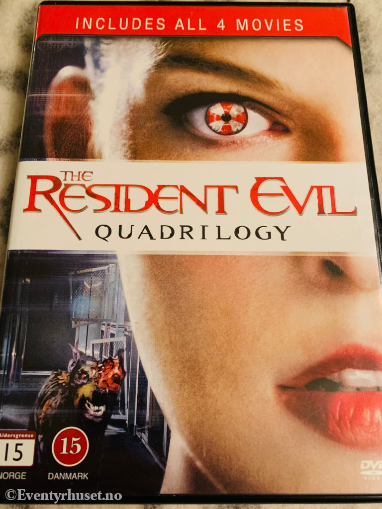 Resident Evil - Quadrilogy. Dvd Samleboks.