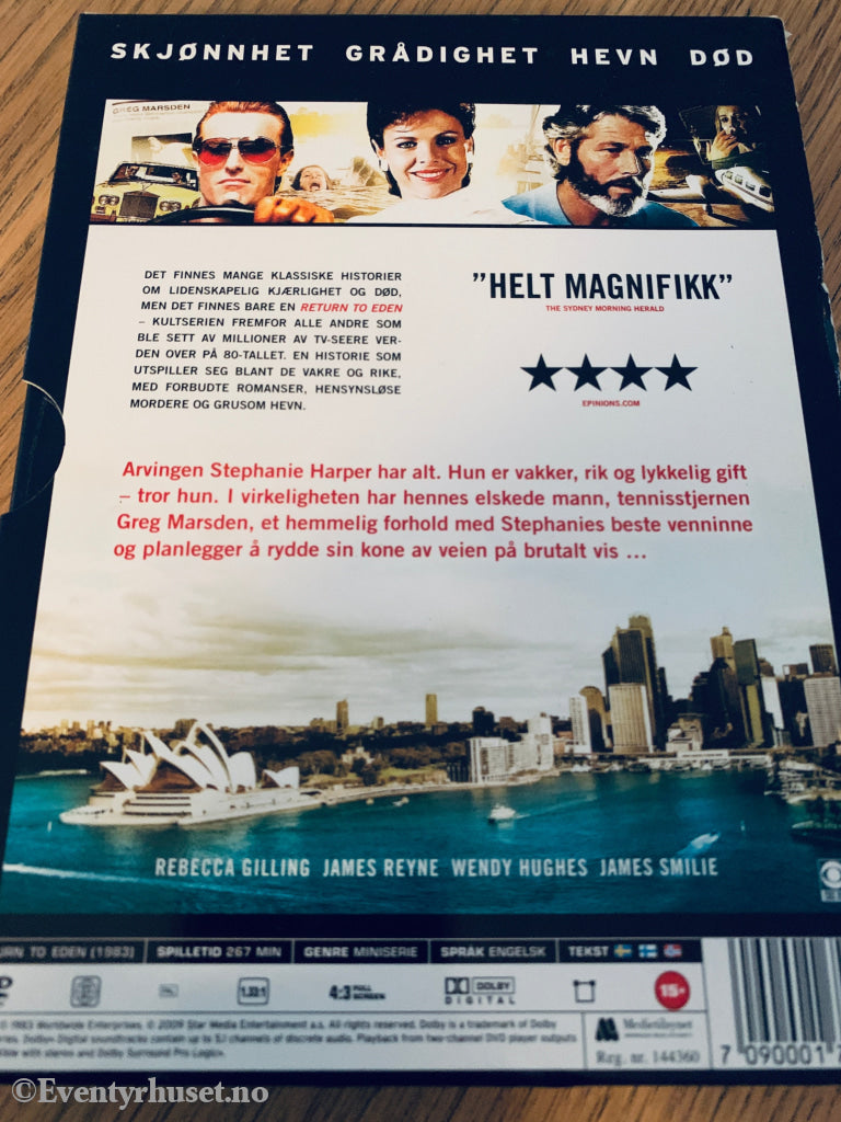 Return to Eden – Den komplette klassiske miniserien. 1983. DVD samleboks