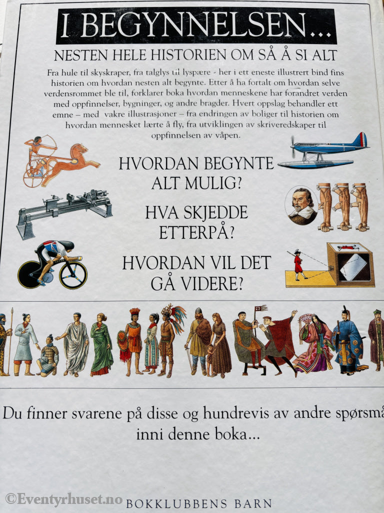 Richard Platt og Brian Delf. I begynnelsen – Nesten hele historien om så å si alt. 1996. Barnebok.