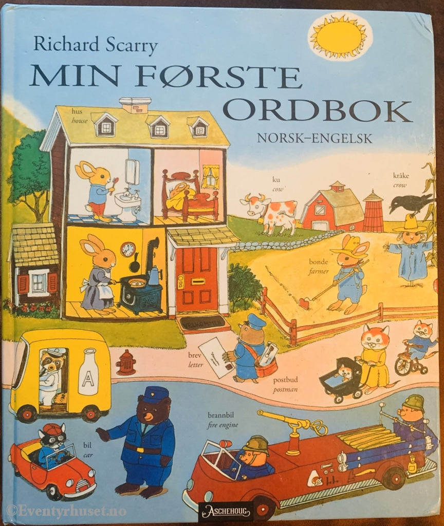 Richard Scarry. 1963/Xx. Min Første Ordbok. Aschehoug-Versjonen. Fortelling