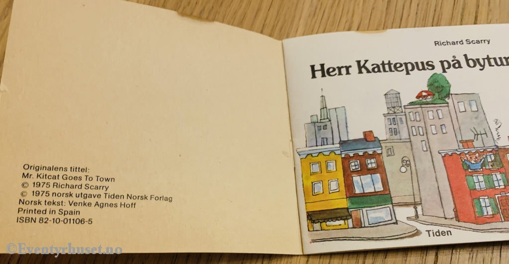 Richard Scarry. 1976. Herr Kattepus På Bytur. Hefte