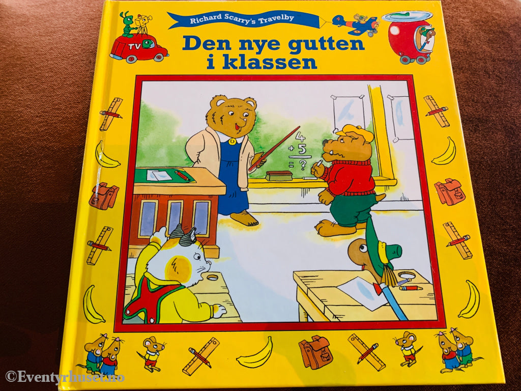 Richard Scarry. Den nye gutten i klassen. 1996. Bok.
