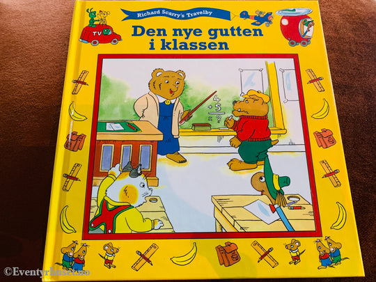 Richard Scarry. Den nye gutten i klassen. 1996. Bok.